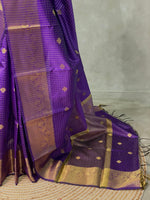 Violet Green banarasi silksaree - AISHCK9L