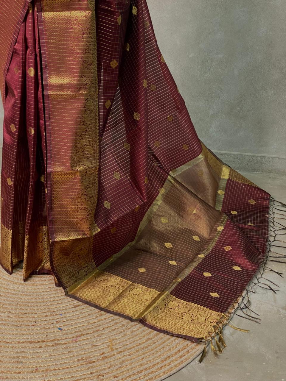 Light Brown banarasi silksaree - AISHCK9E