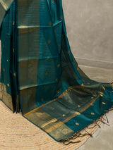 Peacock Blue banarasi silksaree - AISHCK9F