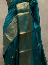 Peacock Blue banarasi silksaree - AISHCK9F