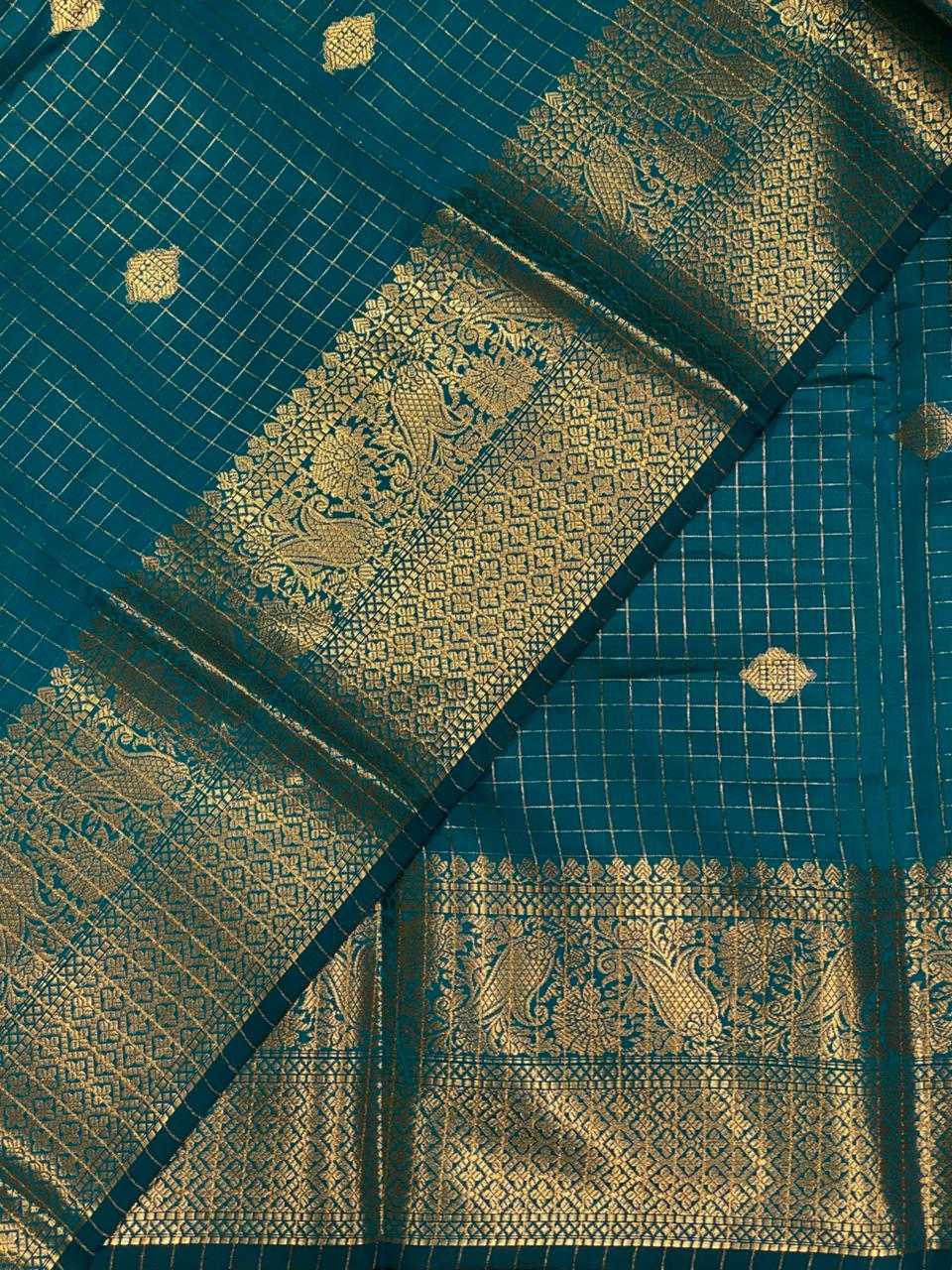 Peacock Blue banarasi silksaree - AISHCK9F