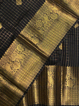 Black banarasi silksaree - AISHCK9