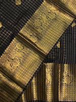 Black banarasi silksaree - AISHCK9