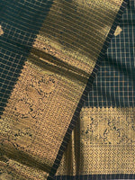 Bottle Green banarasi silksaree - AISHCK9J