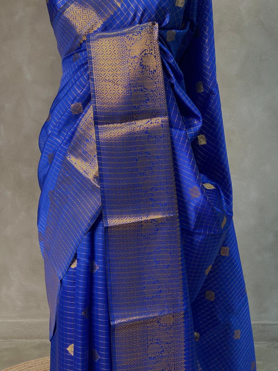 Blue Green banarasi silksaree - AISHCK9K