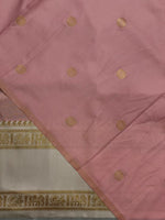 Nude Peach and sandal silk saree -BSP25
