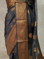 Black Georgette saree -LZ10E