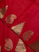 Red banarasi silk saree -PMR4C