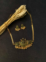 Green lstone Necklace- JW107A