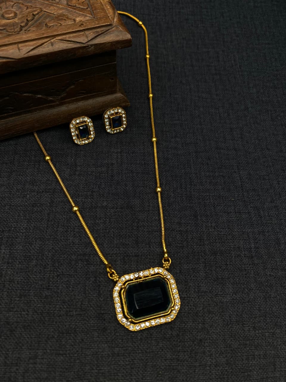 stone pendant chain - JW141C