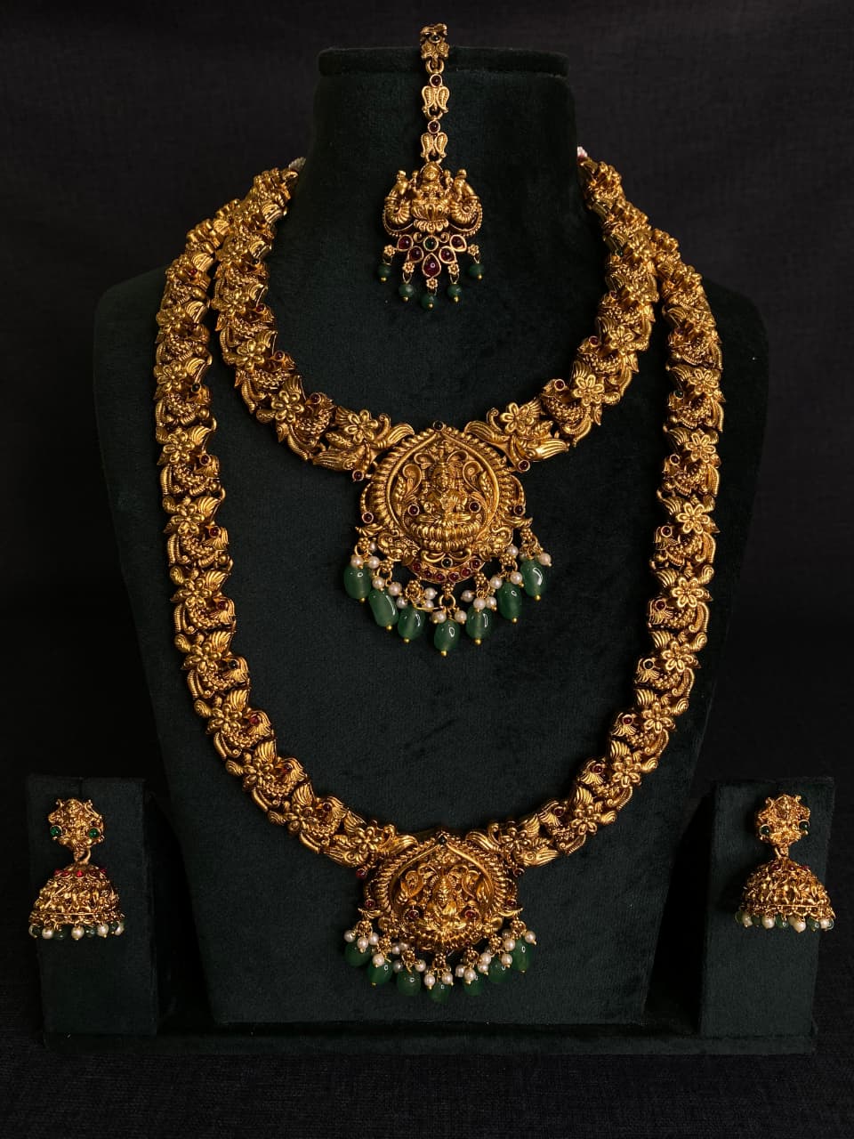 Lakshmi Temple Bridal Set - JWH7A
