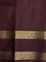 Beige and Brown kanchipuram silk saree- PSSR242