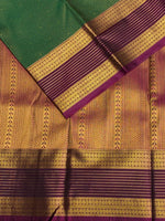 Green and Purple kanchipuram silk saree- PSSR254