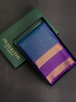 Blue and Violet kanchipuram silk saree- PSSR255