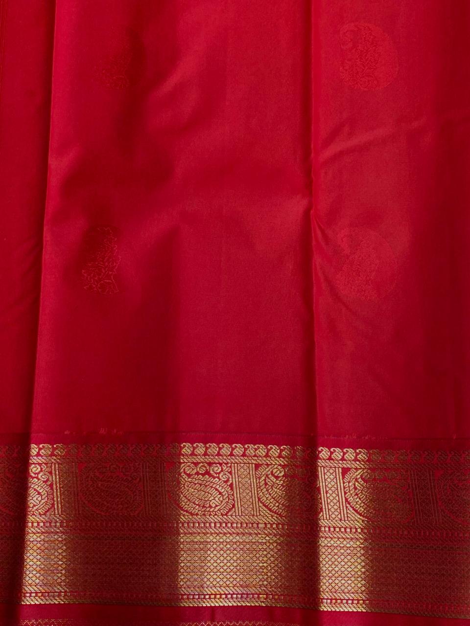 Yellow and Magenta kanchipuram silk saree- PSSR262