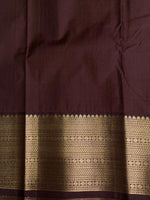 Rust orange and brown kanchipuram silk saree- PSSR263