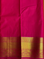 Olive Green and magenta kanchipuram silk saree- PSSR264