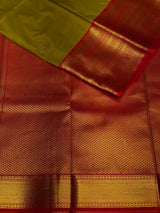 Olive Green and magenta kanchipuram silk saree- PSSR265