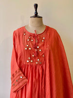 orange mul chanderi salwar set -SMUL29- SIZE42