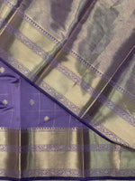 Lavender Banarasi silk Saree - RUK1E