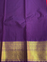 Red and purple kanchipuram silk saree- PSSR289