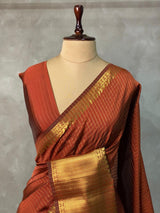 Brown banarasi silksaree - RUK2