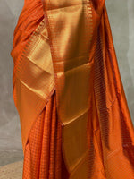 Rust Orange banarasi silksaree - RUK2C