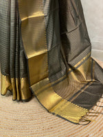 Deep Olive green banarasi silksaree - RUK2E