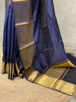 Navy Blue banarasi silksaree - RUK2I -IH