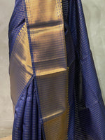 Navy Blue banarasi silksaree - RUK2I -IH