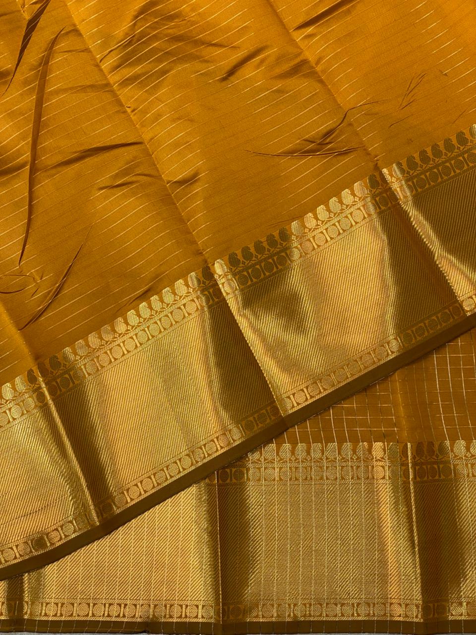 Golden Yellow banarasi silksaree - RUK2J