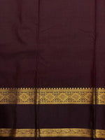 Burnt Orange and Brown kanchipuram silk saree- PSSR290