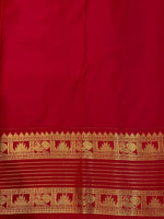 Yellow and Red kanchipuram silk saree- PSSR244