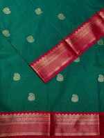 Peacock Green and Magenta kanchipuram silk saree- PSSR249