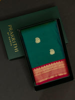 Peacock Green and Magenta kanchipuram silk saree- PSSR249