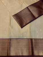 sandal and Purple kanchipuram silk saree- PSSR254