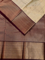 sandal and Purple kanchipuram silk saree- PSSR254