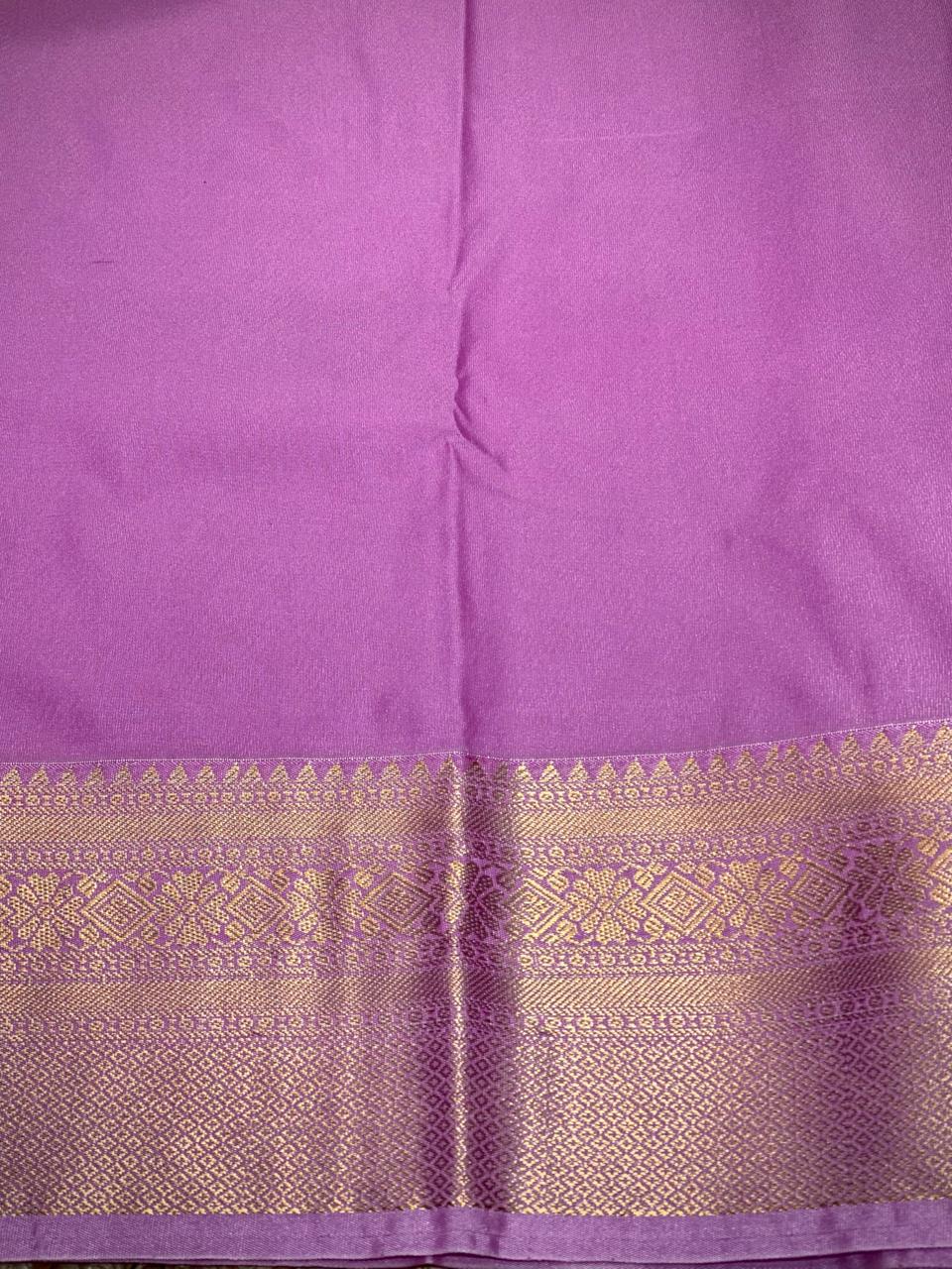 Red and Lilac Pink kanchipuram silk saree- PSSR277