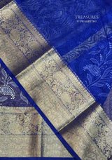 Royal Blue Organza silk saree -PIH47A