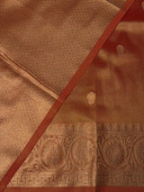 Orange Pure Tissue banarasi saree- PSTBN6