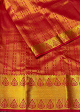 Red Bridal kanchipuram silk saree- PBRIDE7
