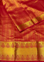 Red Bridal kanchipuram silk saree- PBRIDE7