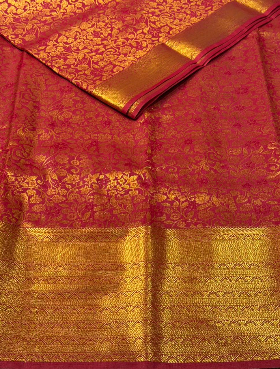 Maroon Bridal kanchipuram silk saree- PBRIDE17