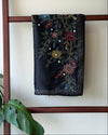 Black kantha Hand embroidered Saree - PSSU1G