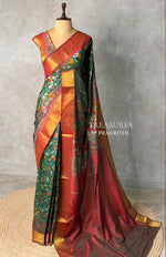 Green Soft Semi Tusser Saree - PSSU2H