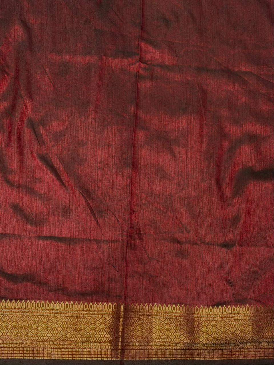 Green Soft Semi Tusser Saree - PSSU2H