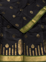 Black and Green silk saree - PDL2A