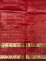 Red Semi Banarasi saree - MRN1D