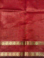 Red Semi Banarasi saree - MRN1D