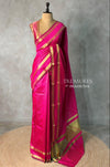 Rani Pink Semi Banarasi saree - MRN1E